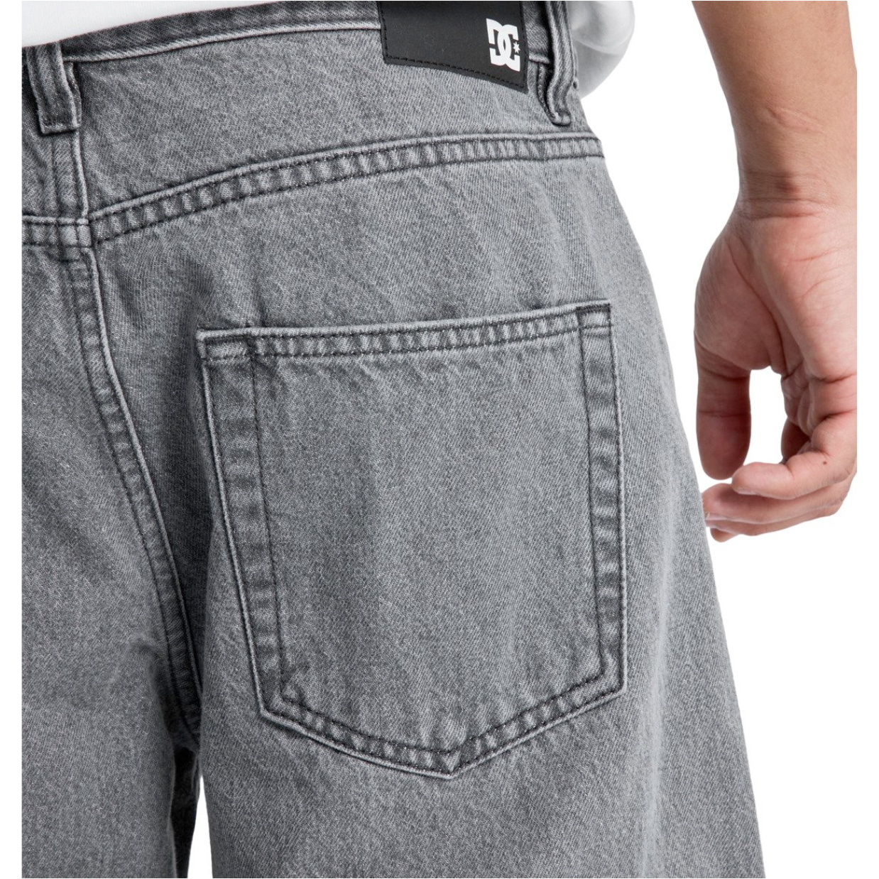 2026 DC Shoes Mens Relaxed Denim Pants EDYDP03437 - Medium Grey